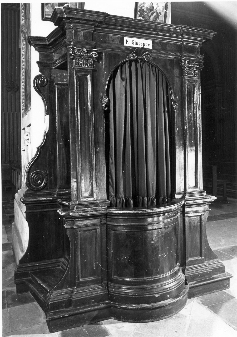 confessionale, opera isolata - bottega umbra (sec. XVIII)