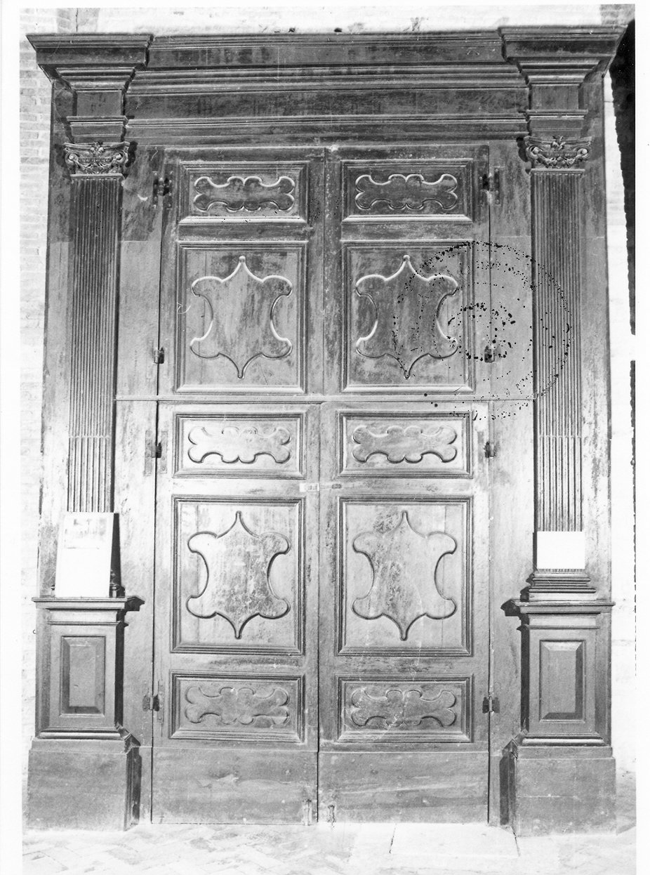 bussola d'ingresso, opera isolata - bottega Italia centrale (secc. XVIII/ XIX)