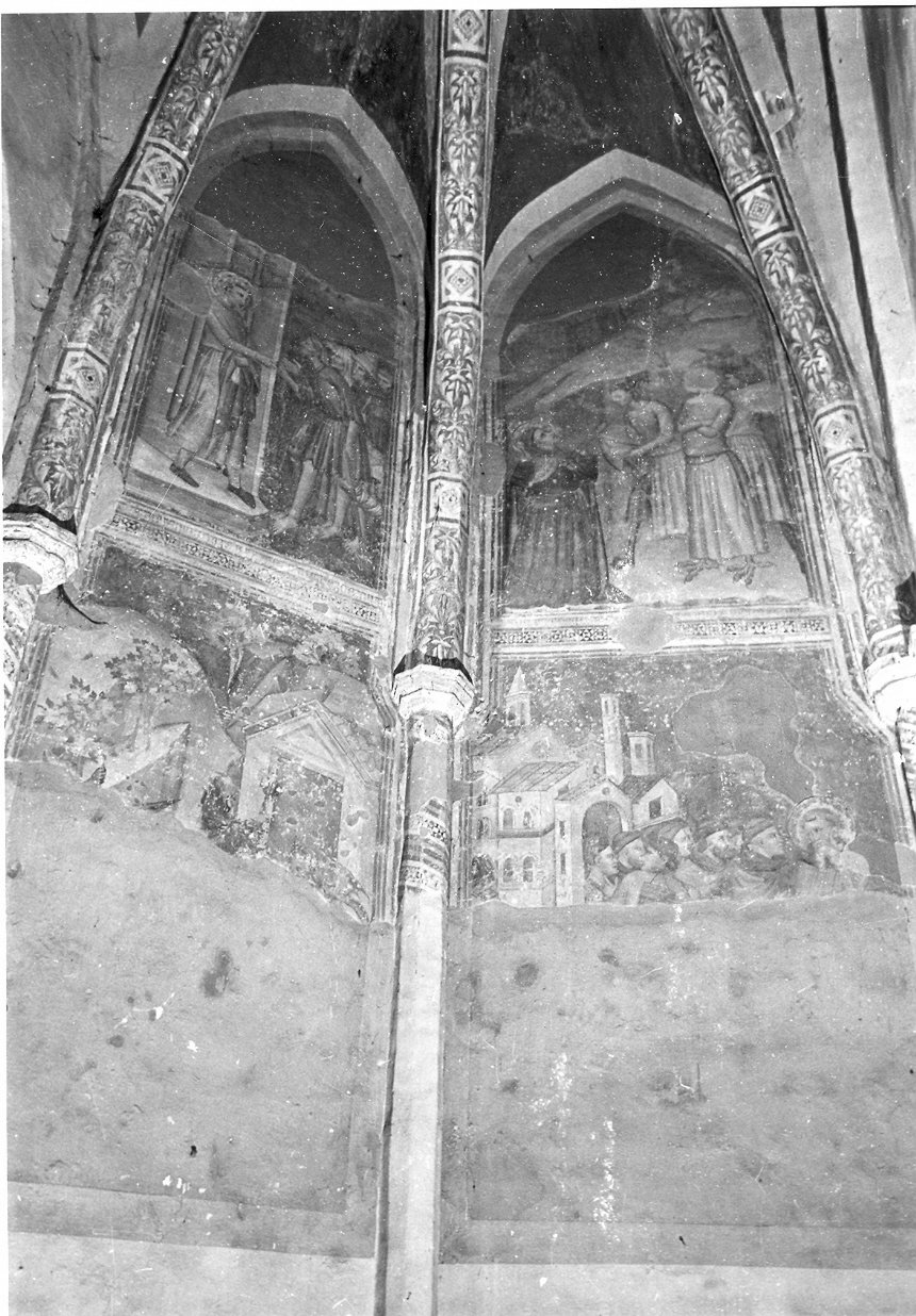 scene della vita di un Santo, Santo (dipinto, complesso decorativo) di Nuzi Allegretto (attribuito) (sec. XIV)