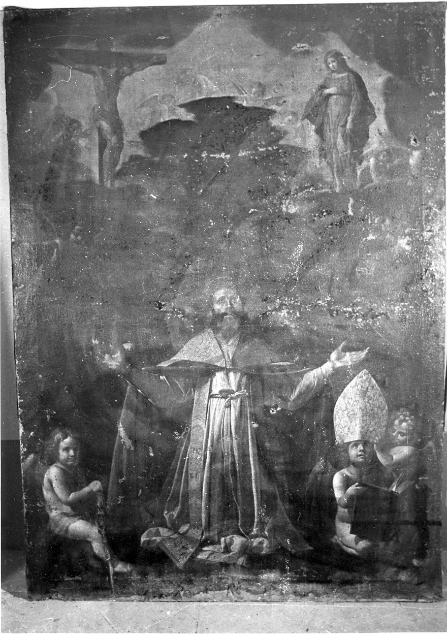 Sant'Agostino fra Angeli, Sant'Agostino (dipinto, opera isolata) - ambito umbro (secc. XVII/ XVIII)