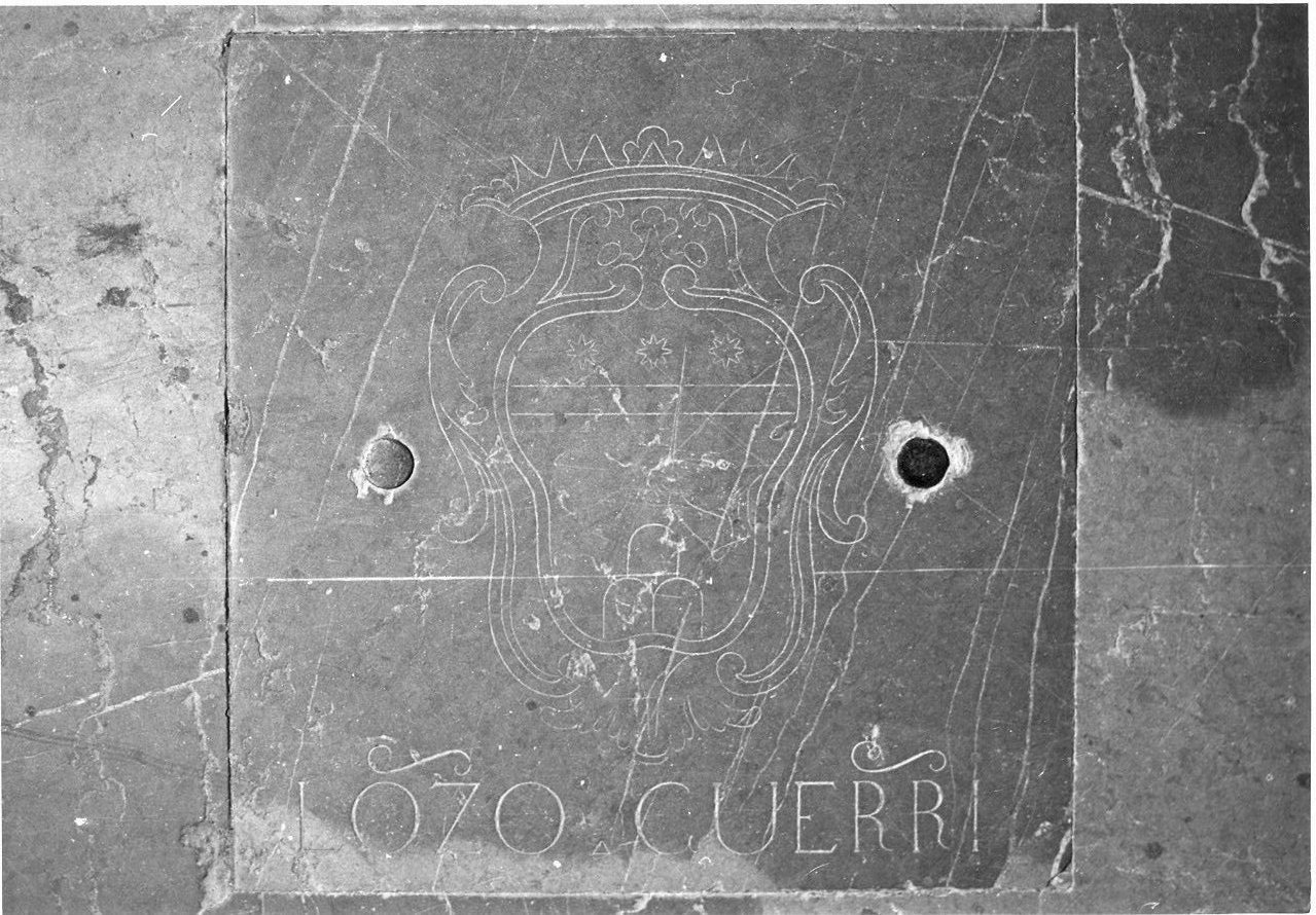 lastra tombale, opera isolata - bottega umbra (fine/inizio secc. XVIII/ XIX)