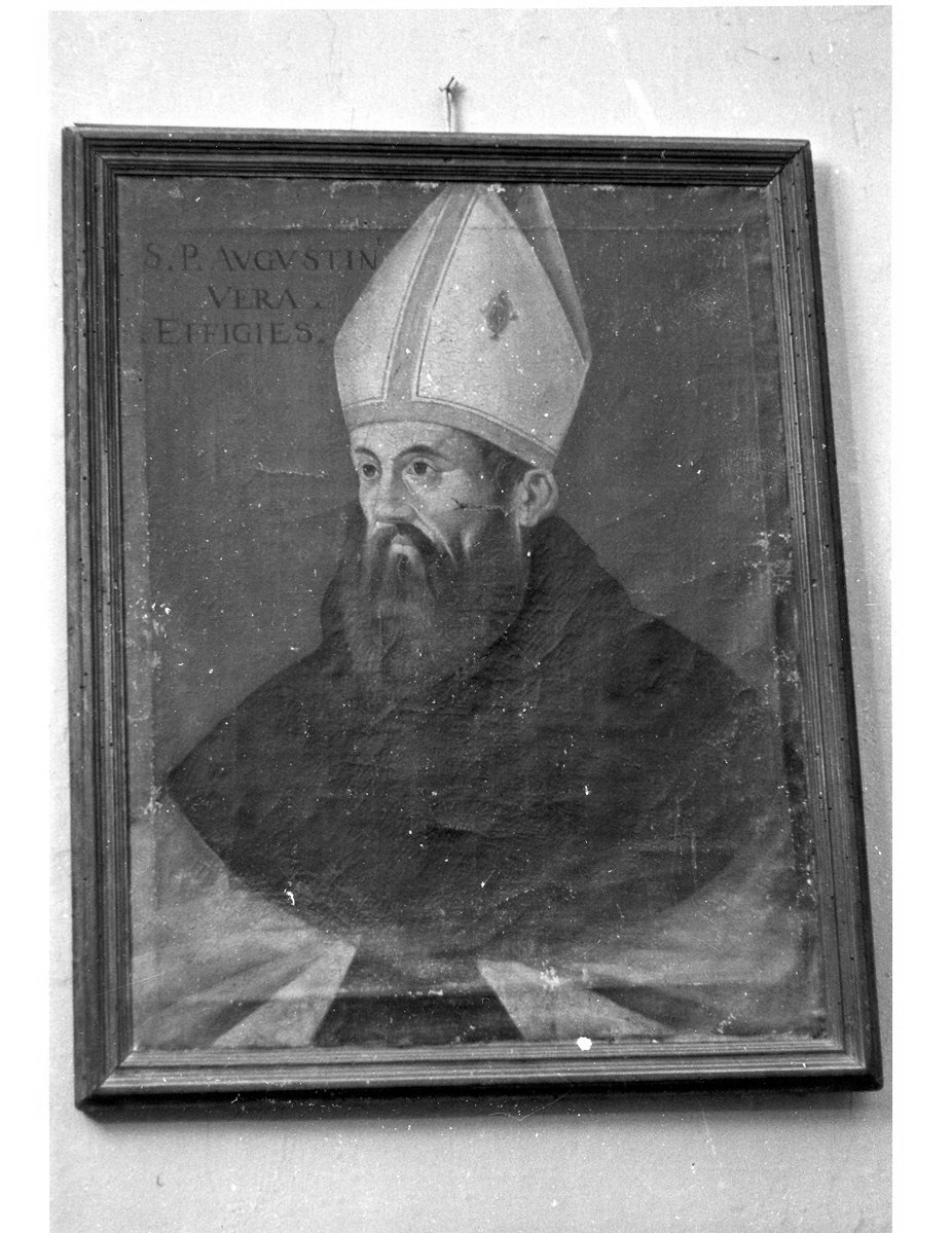 Sant'Agostino vescovo, Sant'Agostino (dipinto, opera isolata) - ambito umbro (sec. XVII)