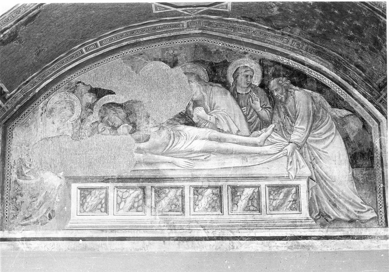 compianto sul Cristo morto (dipinto, opera isolata) - ambito umbro (fine sec. XIV)