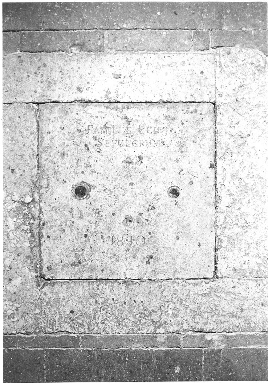 lastra tombale, opera isolata - bottega umbra (sec. XIX)