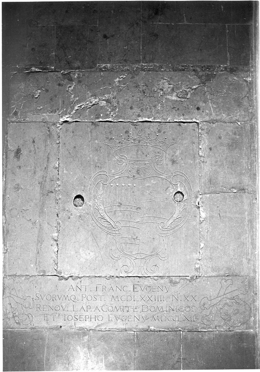 lastra tombale, opera isolata - bottega umbra (sec. XVIII)