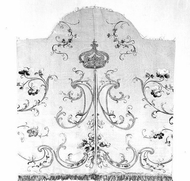 tendina, opera isolata - manifattura umbra (ultimo quarto sec. XIX)