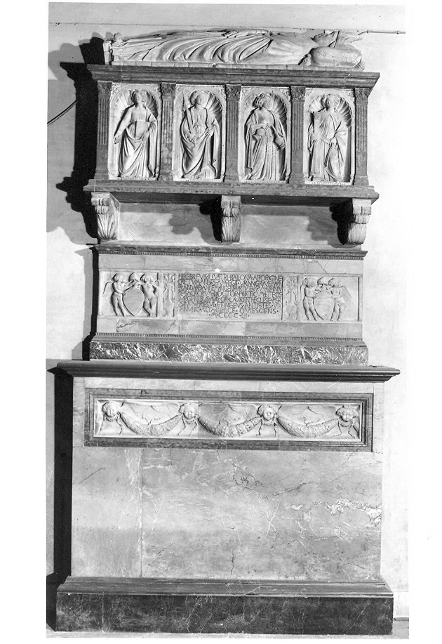 monumento funebre, insieme di Urbano da Cortona (attribuito) (sec. XV)