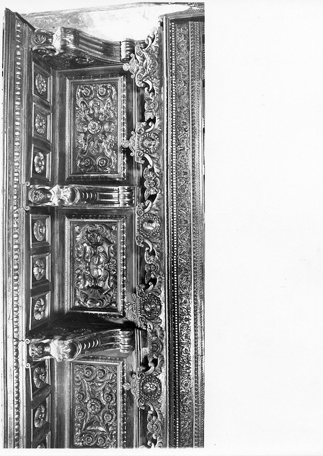 stalli del coro, elemento d'insieme di Giuliano da Maiano (attribuito), Del Tasso Domenico (attribuito) (sec. XVI)