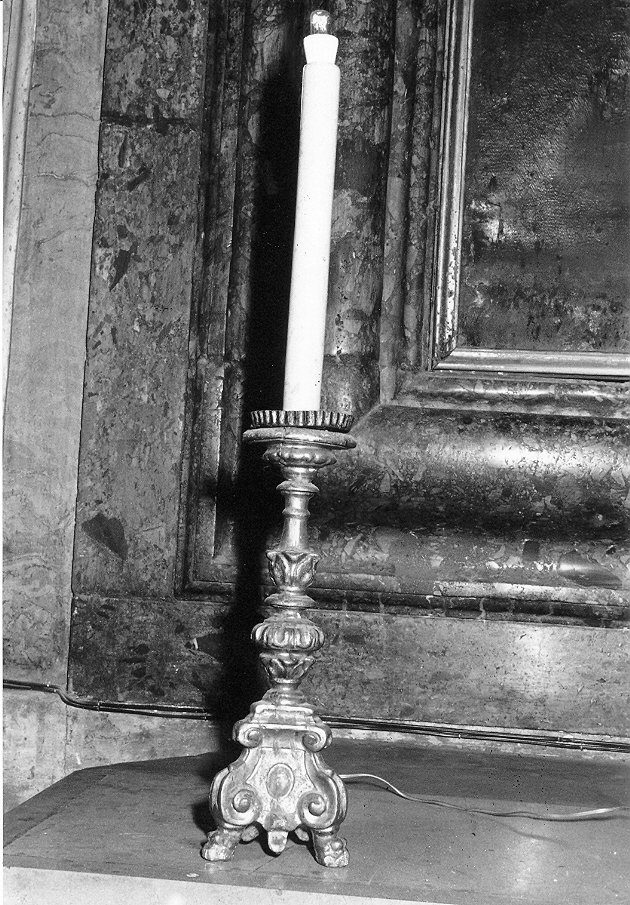 candeliere, serie - bottega umbra (sec. XVIII)