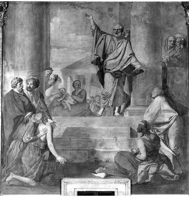 San Pietro orante, San Pietro (dipinto, opera isolata) di Leopardi Marcello (attribuito) (sec. XVIII)