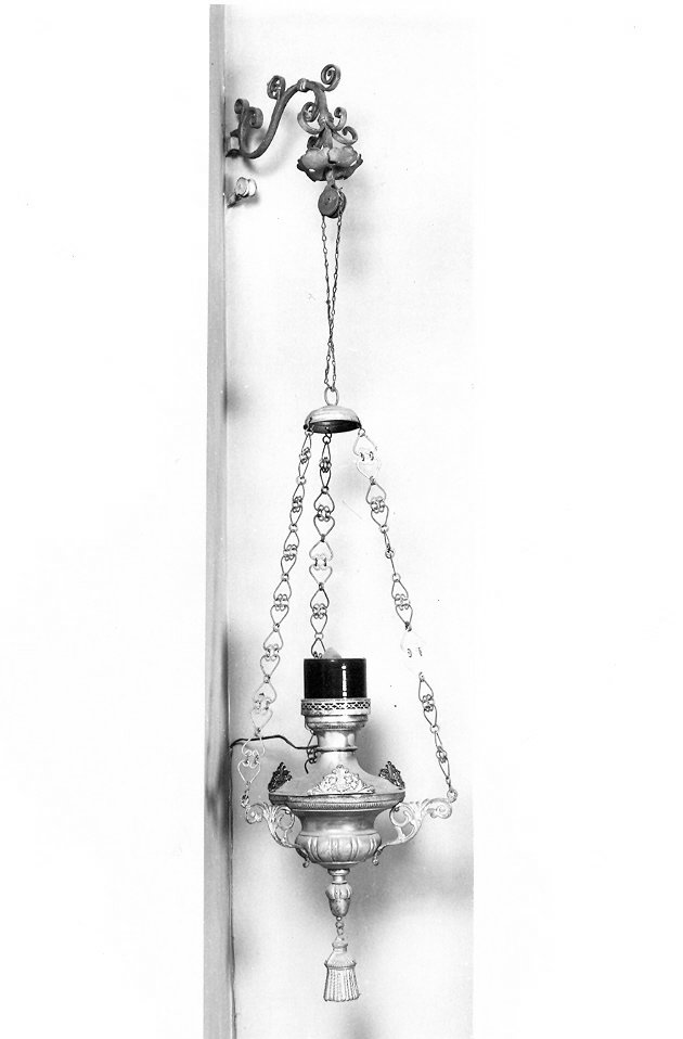 lampada da chiesa, opera isolata - bottega Italia centrale (sec. XIX)