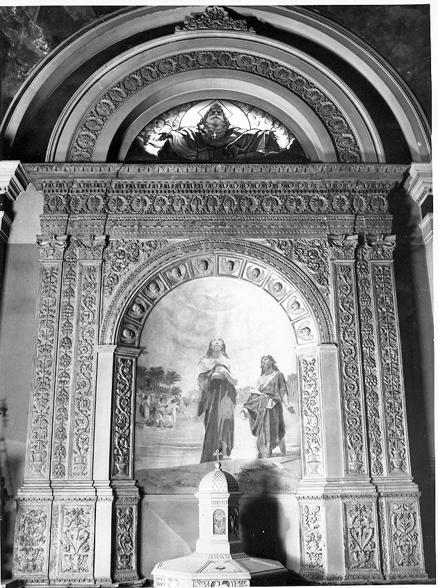 mostra di fonte battesimale, insieme di Pietro di Paolo di Andrea da Como (attribuito) (sec. XV)