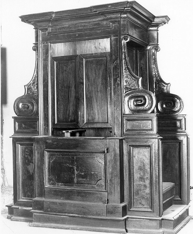 confessionale, opera isolata - bottega umbra (prima metà sec. XVII)
