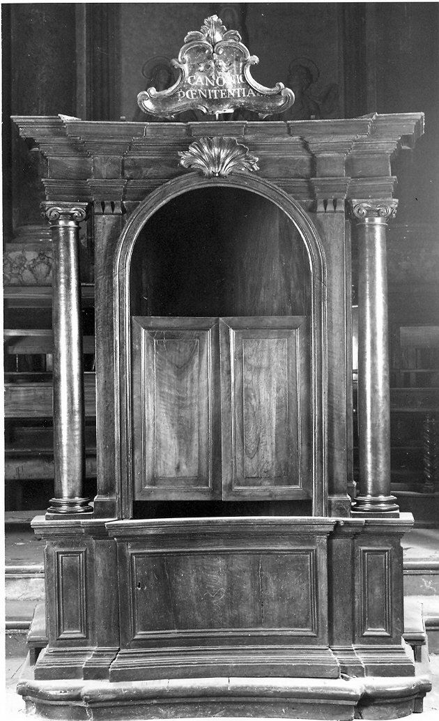 confessionale, opera isolata - bottega umbra (sec. XVIII)