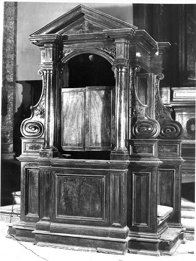 confessionale, opera isolata - bottega umbra (sec. XVII)
