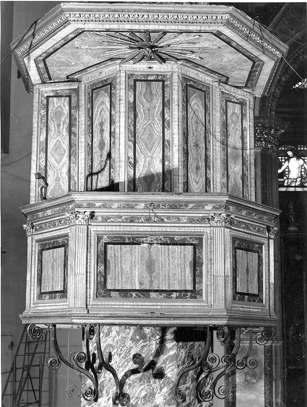 pulpito, opera isolata - bottega italiana (sec. XVIII)