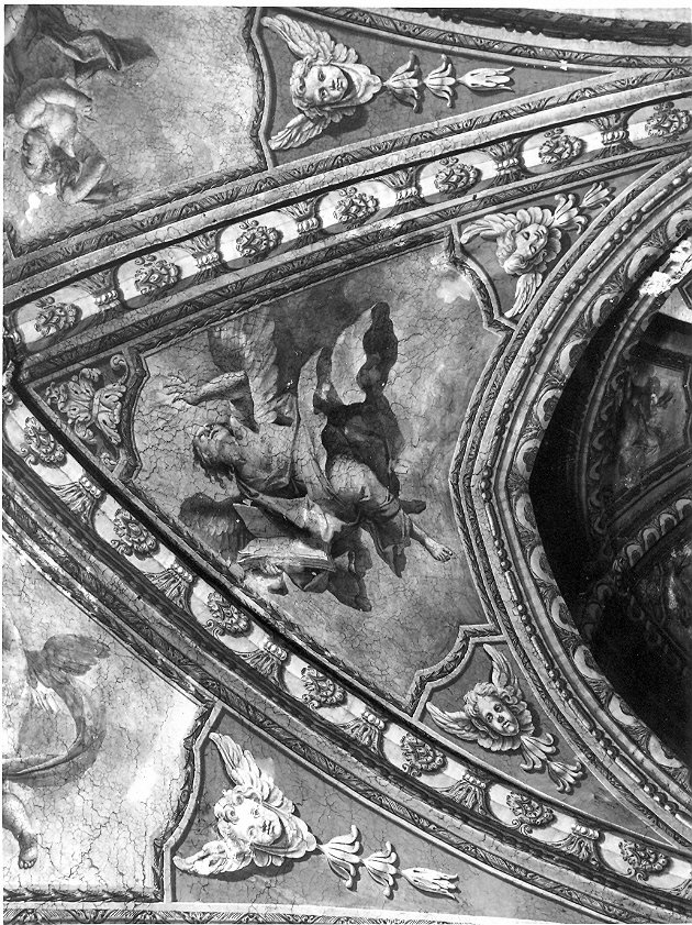 angelo con libro (dipinto, elemento d'insieme) - ambito Italia centrale (sec. XVIII)