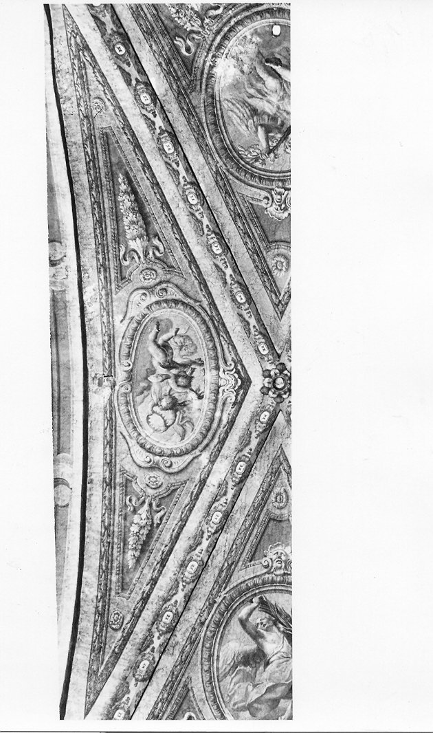 putti reggicorona (dipinto, elemento d'insieme) - ambito Italia centrale (sec. XVIII)