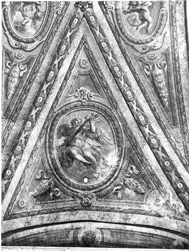 angelo con giglio (dipinto, elemento d'insieme) - ambito Italia centrale (sec. XVIII)