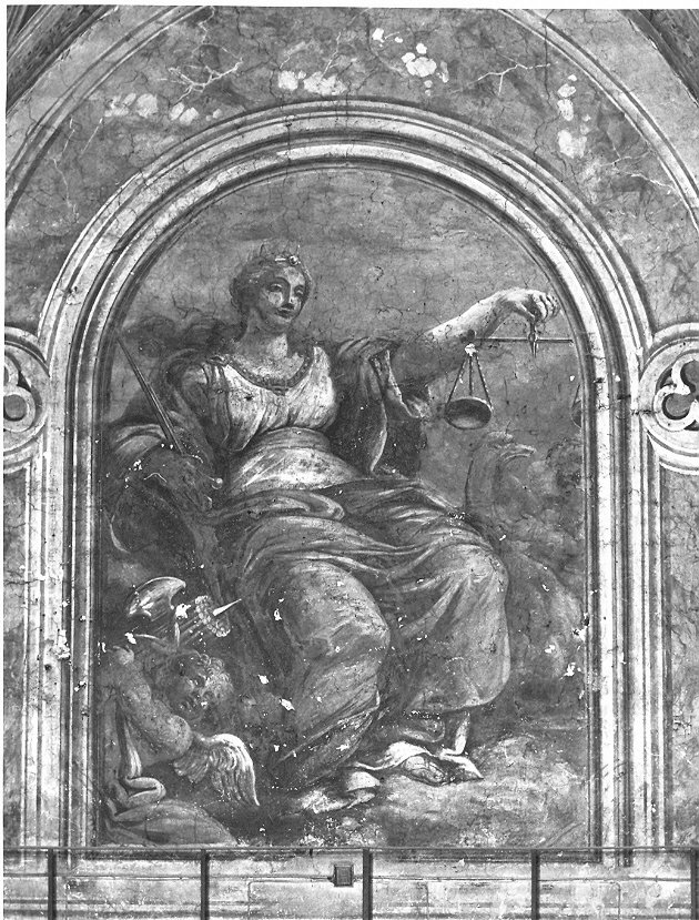 giustizia (dipinto, opera isolata) - ambito Italia centrale (sec. XVIII)