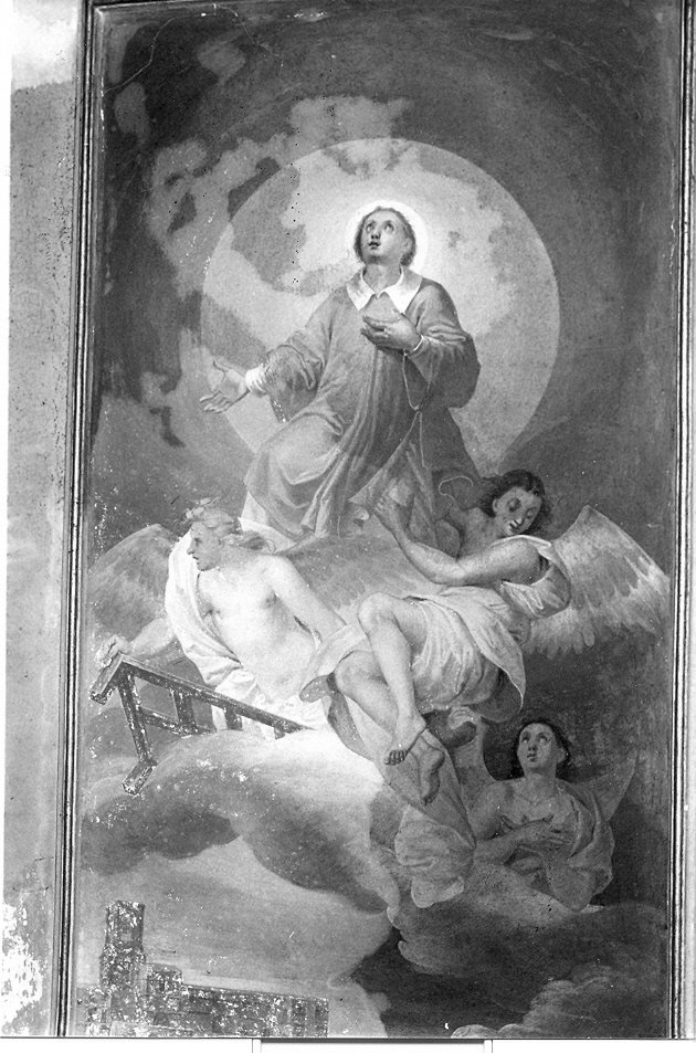 San Lorenzo fra gli angeli, San Lorenzo (dipinto, opera isolata) - ambito Italia centrale (sec. XIX)