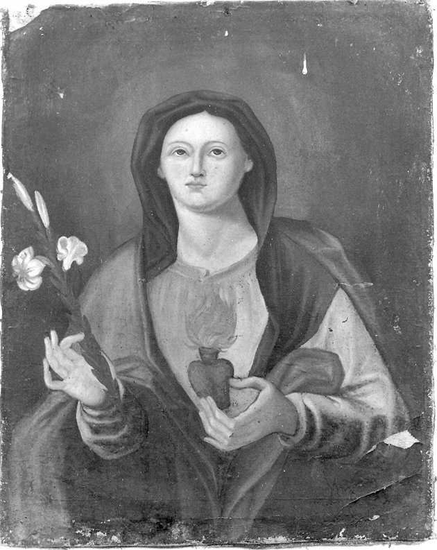 Madonna del Sacro Cuore, Madonna (dipinto, opera isolata) - ambito umbro (seconda metà sec. XIX)