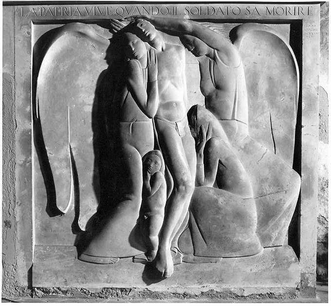 rilievo, complesso decorativo di Bellini Aroldo (attribuito) (sec. XX)