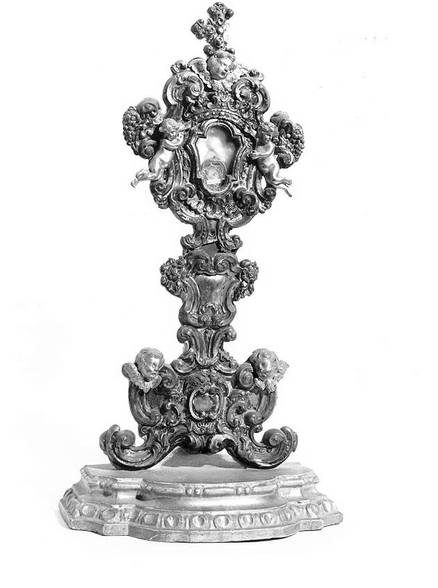 reliquiario - a ostensorio, opera isolata - bottega Italia centrale (sec. XVIII)
