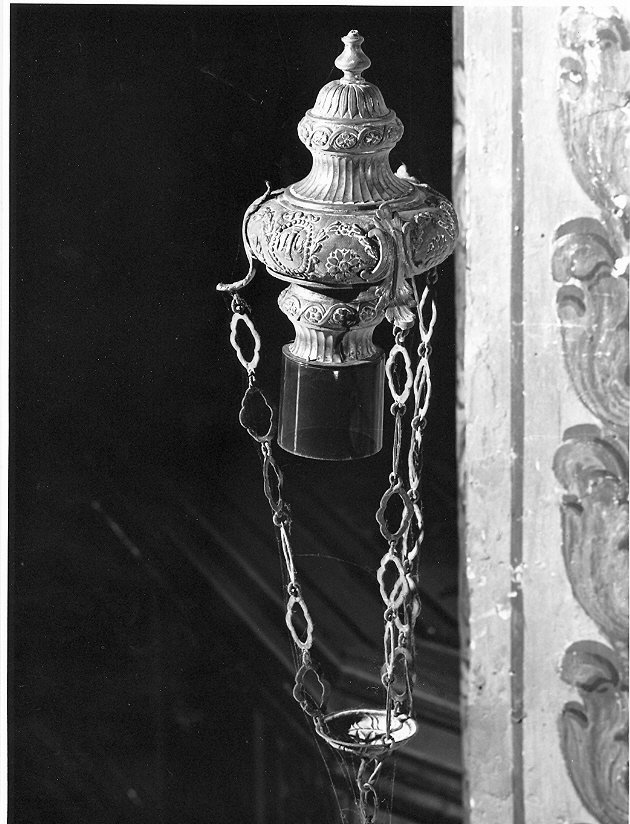 lucerna, opera isolata - bottega Italia centrale (inizio sec. XIX)