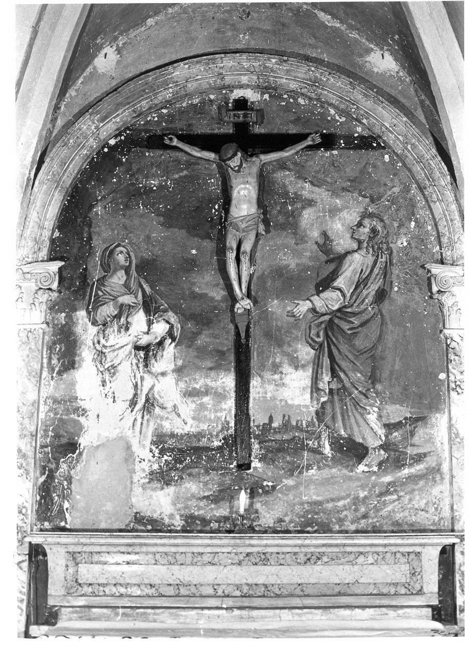 San Giovanni Evangelista (decorazione plastico-pittorica, insieme) - ambito umbro (secc. XV/ XVI)