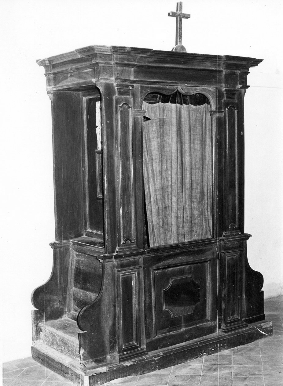 confessionale, opera isolata - bottega Italia centrale (sec. XVIII)