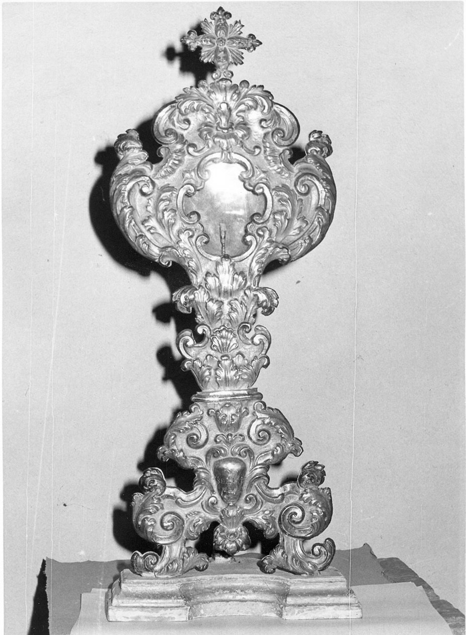 reliquiario - a ostensorio, opera isolata - bottega Italia centrale (sec. XVIII)