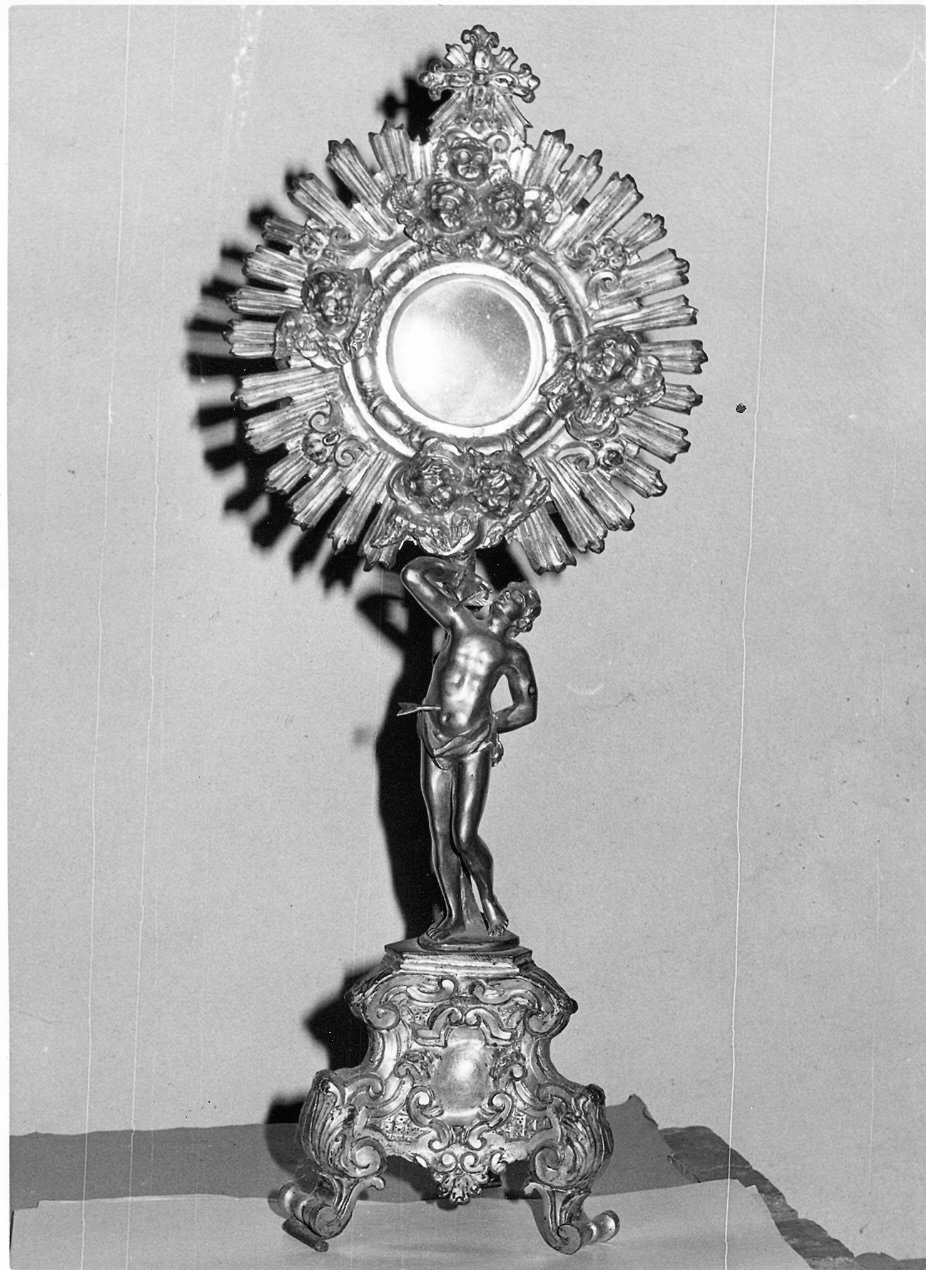 ostensorio - a raggiera, opera isolata - bottega Italia centrale (sec. XVIII)