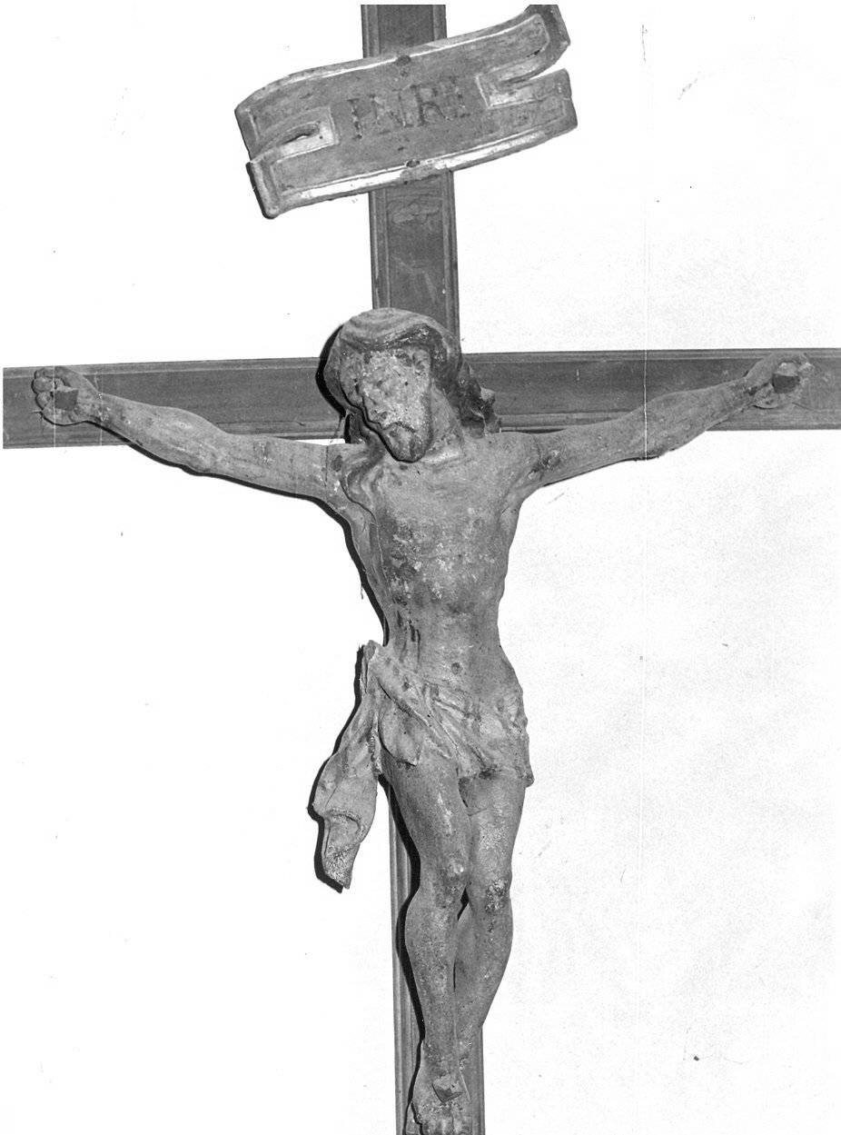 crocifisso, insieme - bottega umbra (sec. XVII)