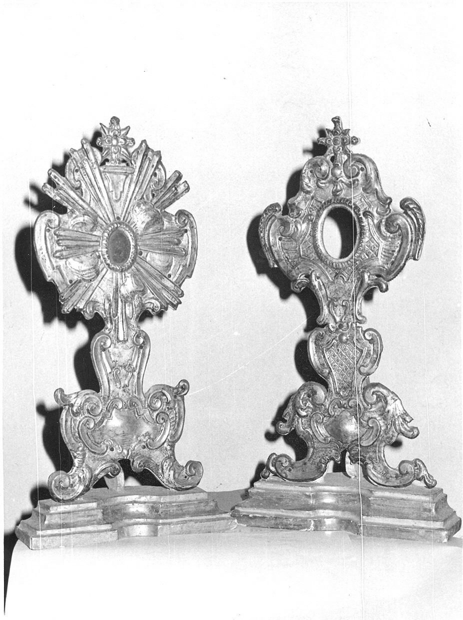 reliquiario - a ostensorio, opera isolata - bottega Italia centrale (sec. XVIII)