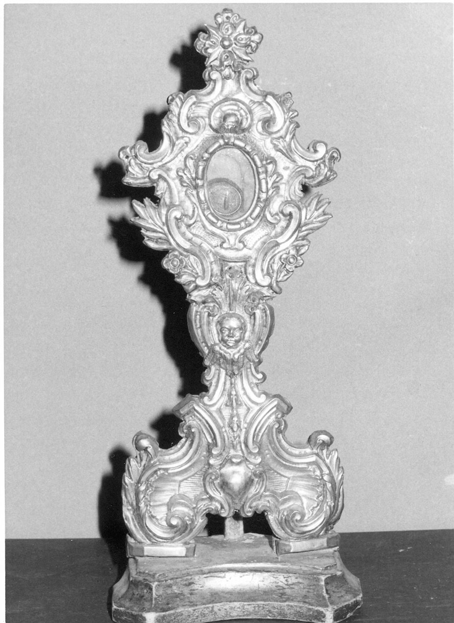 reliquiario - a ostensorio, opera isolata - bottega umbra (sec. XVIII)