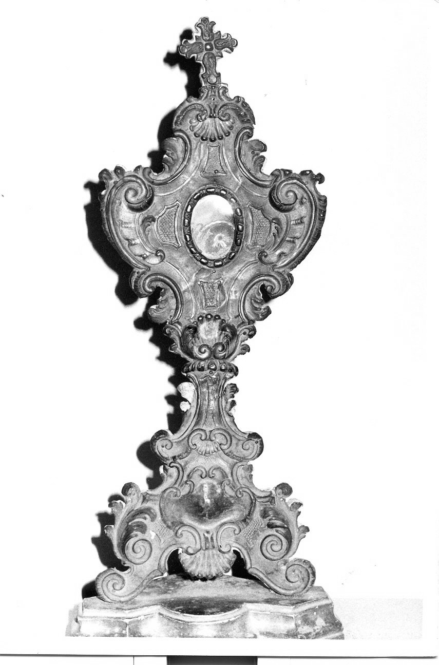 reliquiario - a ostensorio, opera isolata - bottega Italia centrale (sec. XVIII)