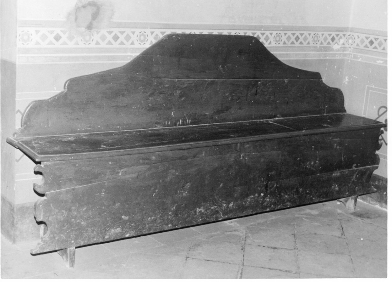 panca, opera isolata - bottega Italia centrale (sec. XVIII)