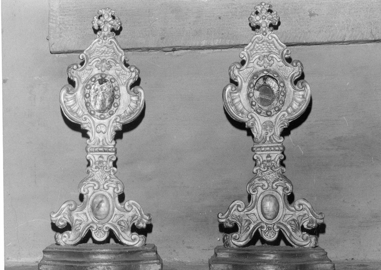 reliquiario - a ostensorio, opera isolata - bottega Italia centrale (sec. XVIII)