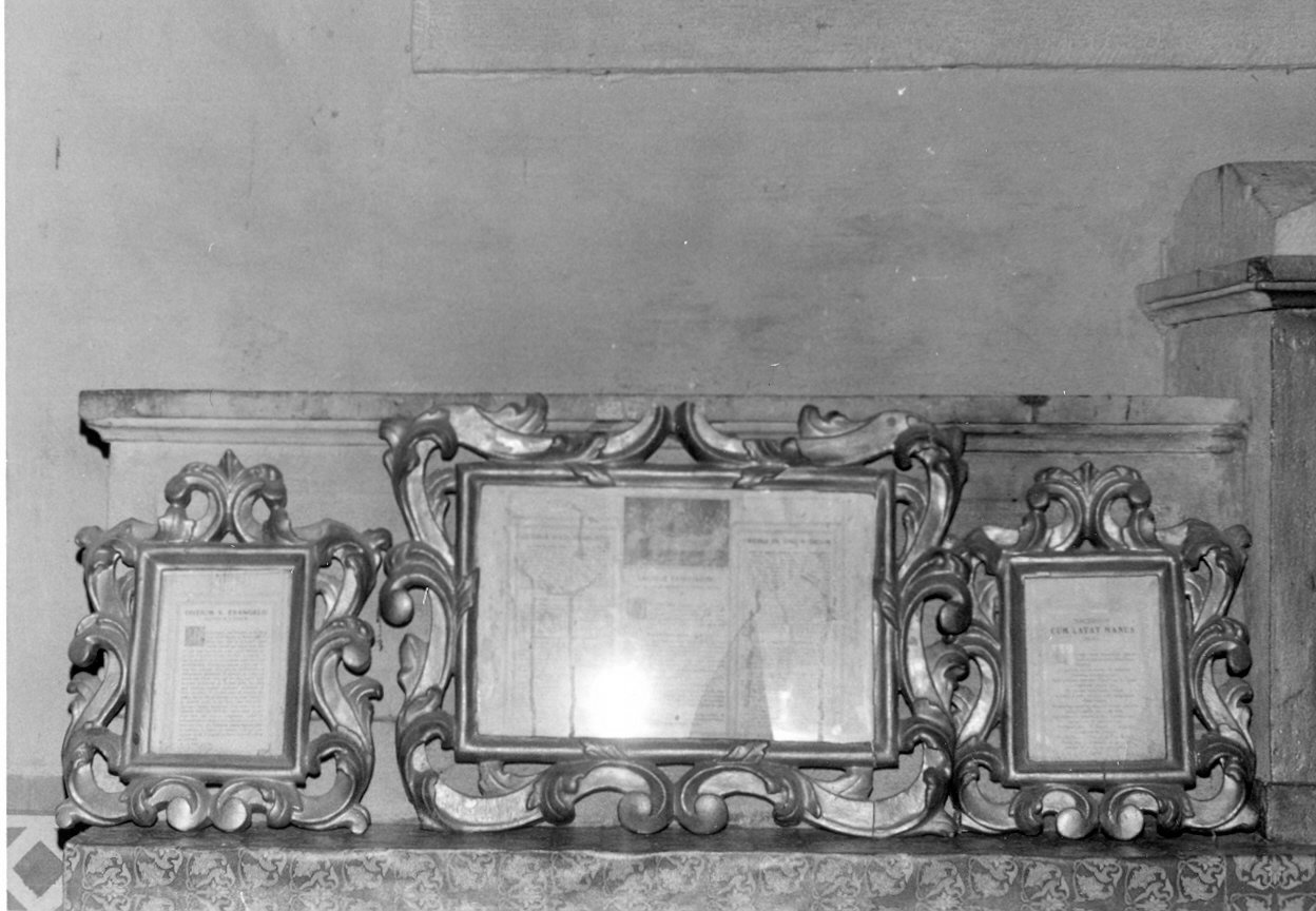 cartagloria, elemento d'insieme - bottega Italia centrale (sec. XVIII)