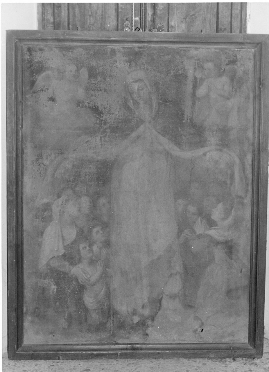 Madonna della Misericordia (dipinto, opera isolata) - ambito Italia centrale (sec. XVIII)