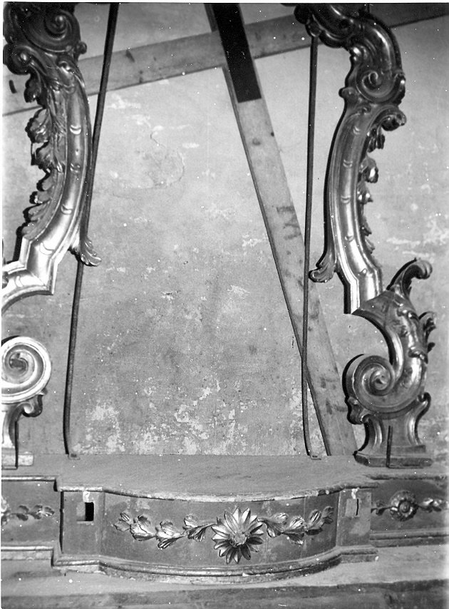 trono per esposizione eucaristica, opera isolata - bottega umbra (sec. XVIII)