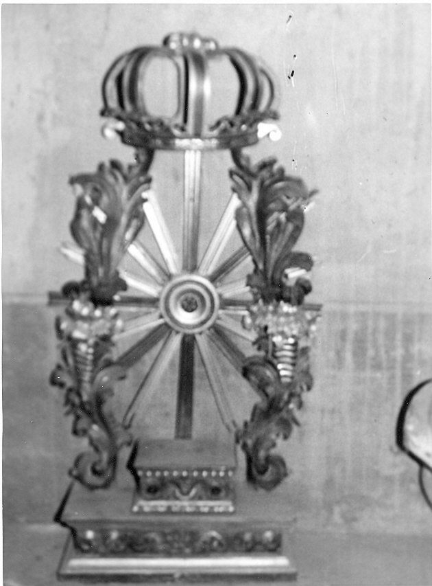 tronetto per esposizione eucaristica, opera isolata - bottega Italia centrale (sec. XIX)