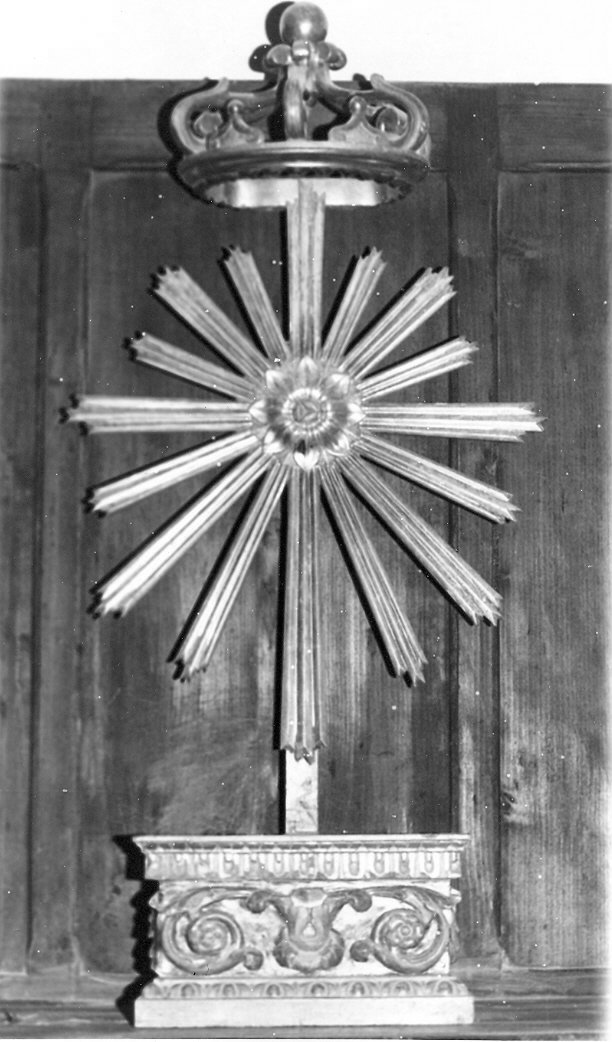 tronetto per esposizione eucaristica, opera isolata - bottega umbra (sec. XIX)