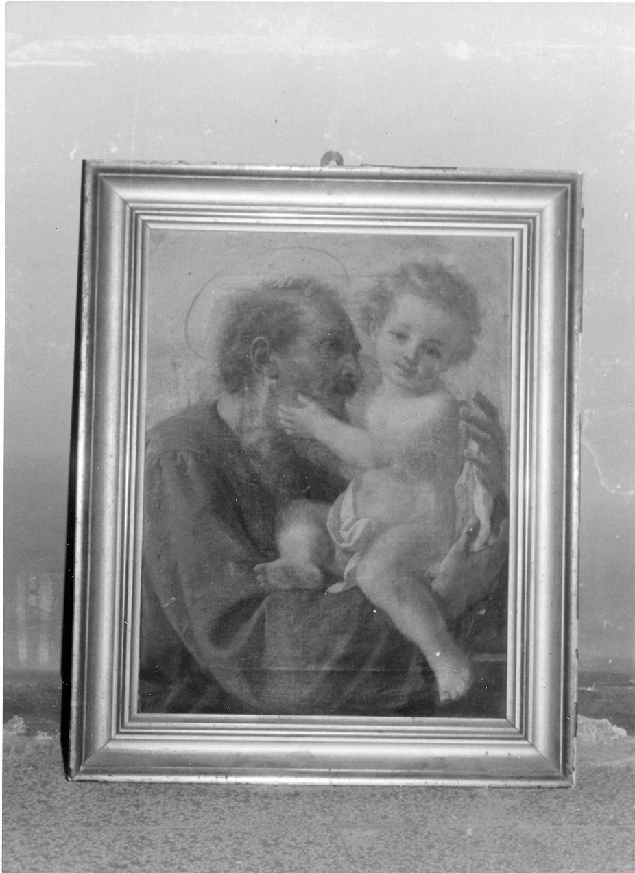 San Giuseppe e Gesù Bambino (dipinto, opera isolata) - ambito Italia centrale (sec. XIX)