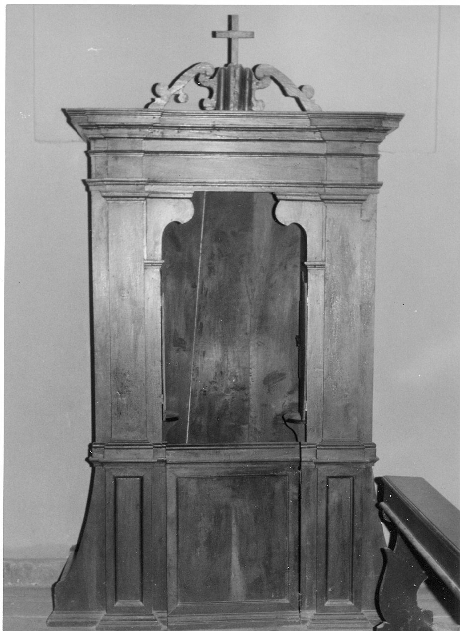 confessionale, opera isolata - bottega Italia centrale (fine sec. XVIII)