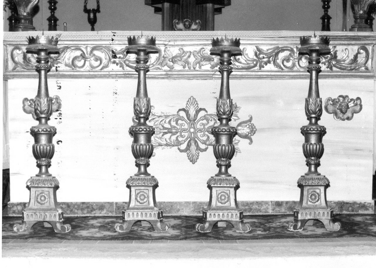 candeliere, serie - bottega Italia centrale (sec. XIX)