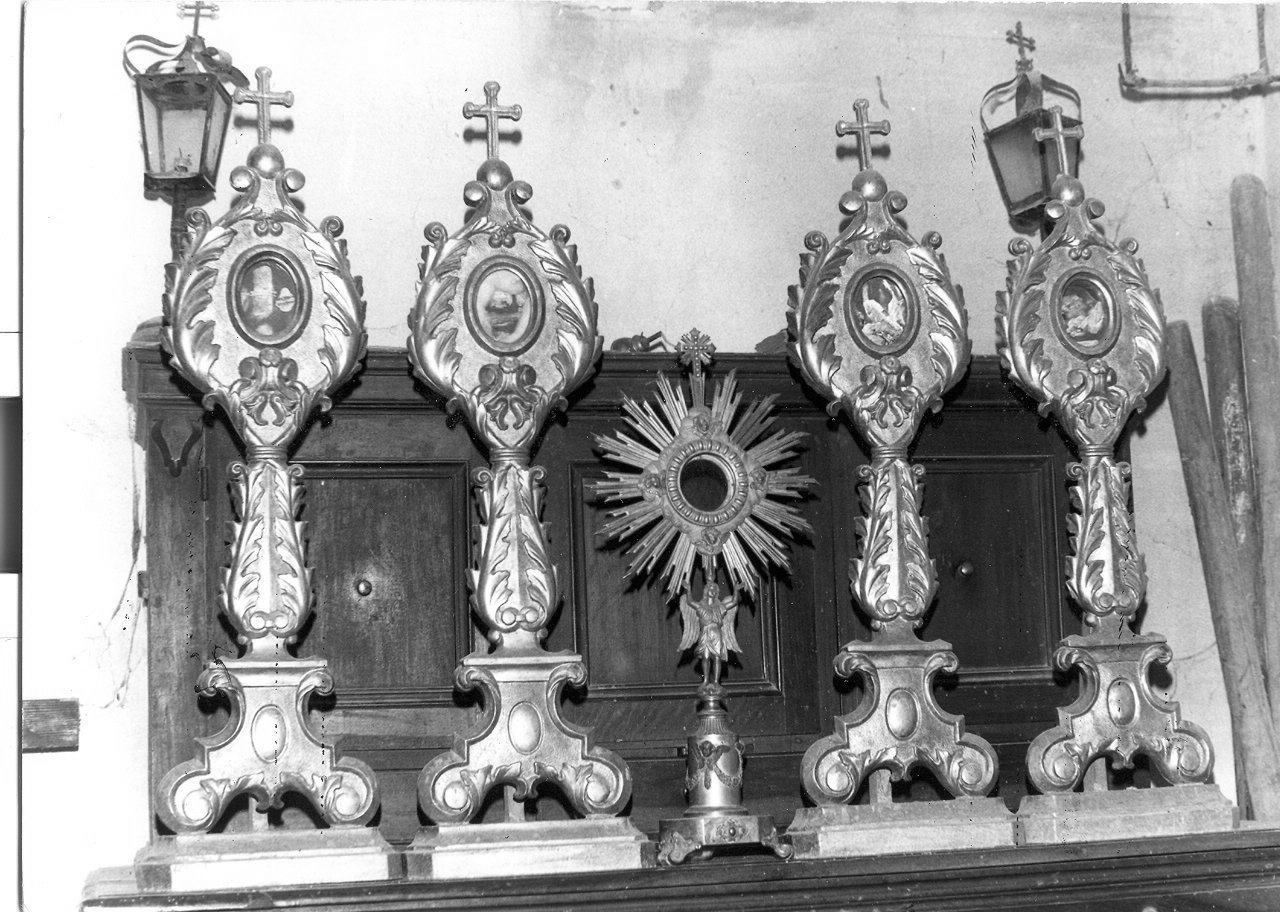 ostensorio - a raggiera, opera isolata - bottega Italia centrale (sec. XVIII)