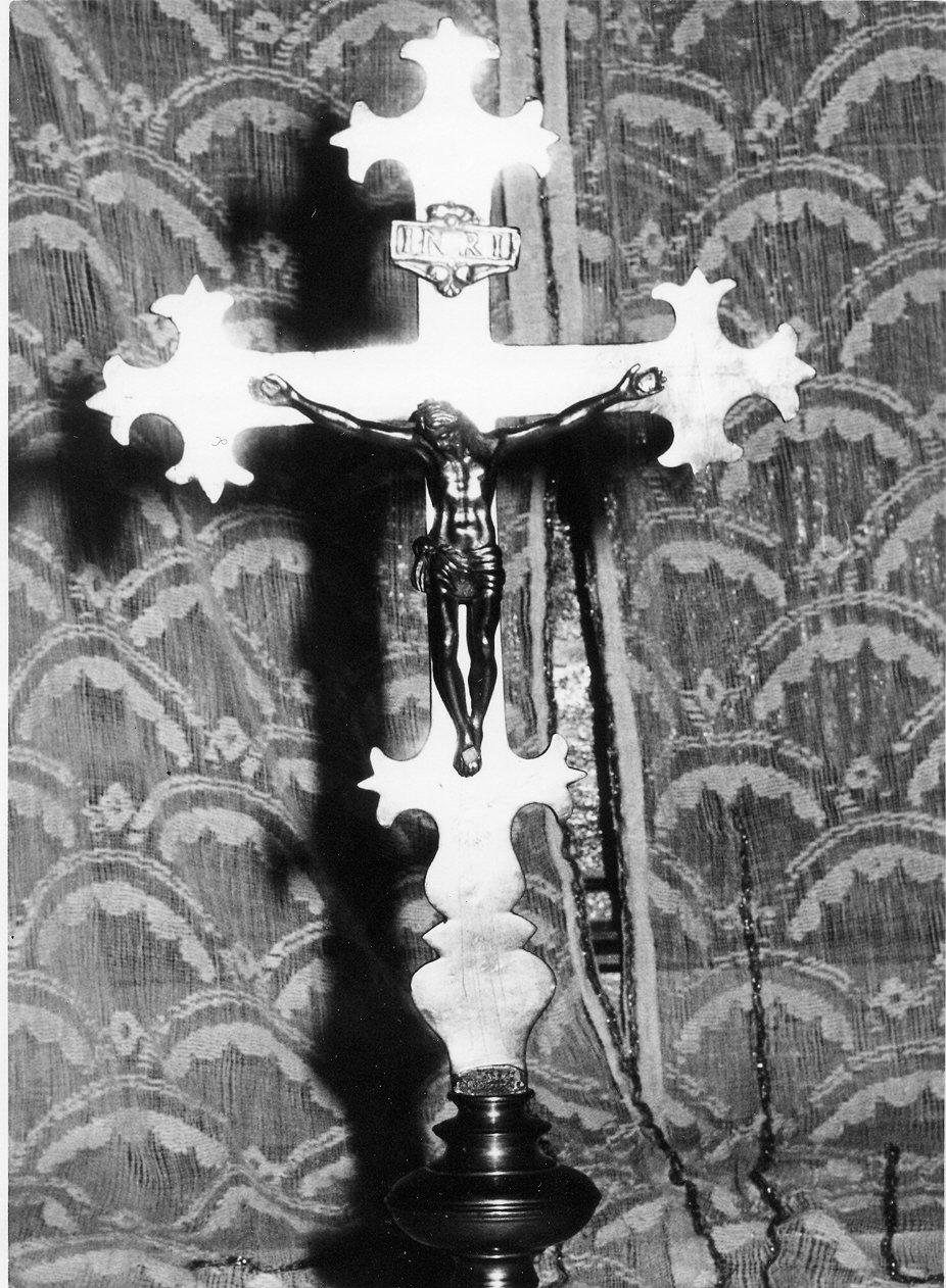 croce processionale, opera isolata - bottega Italia centrale (sec. XIX)