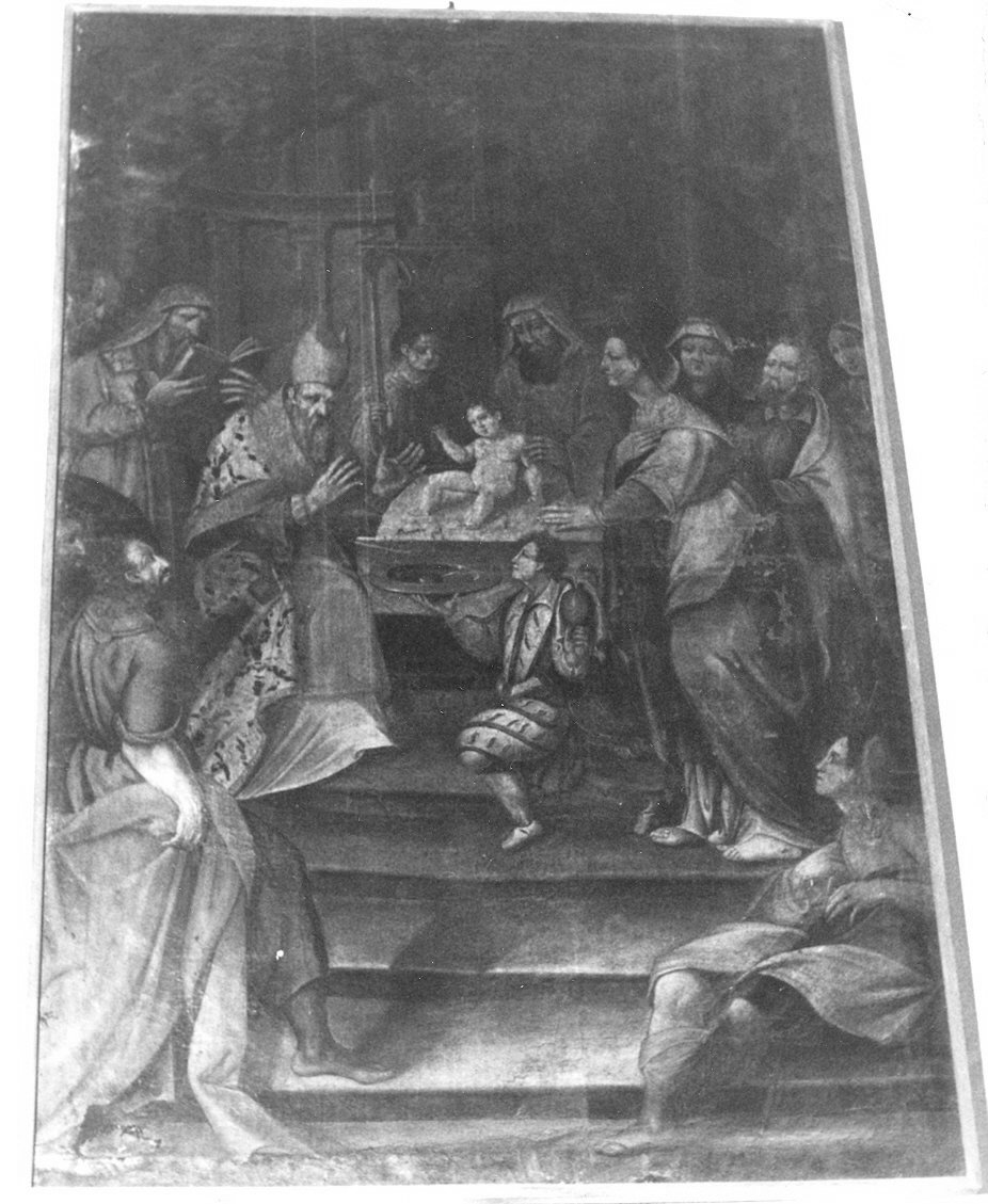 circoncisione di Gesù Bambino (dipinto, opera isolata) - ambito Italia centrale (sec. XVII)